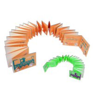 Accordion-folded 3D cards (also known as pop-up cards).
